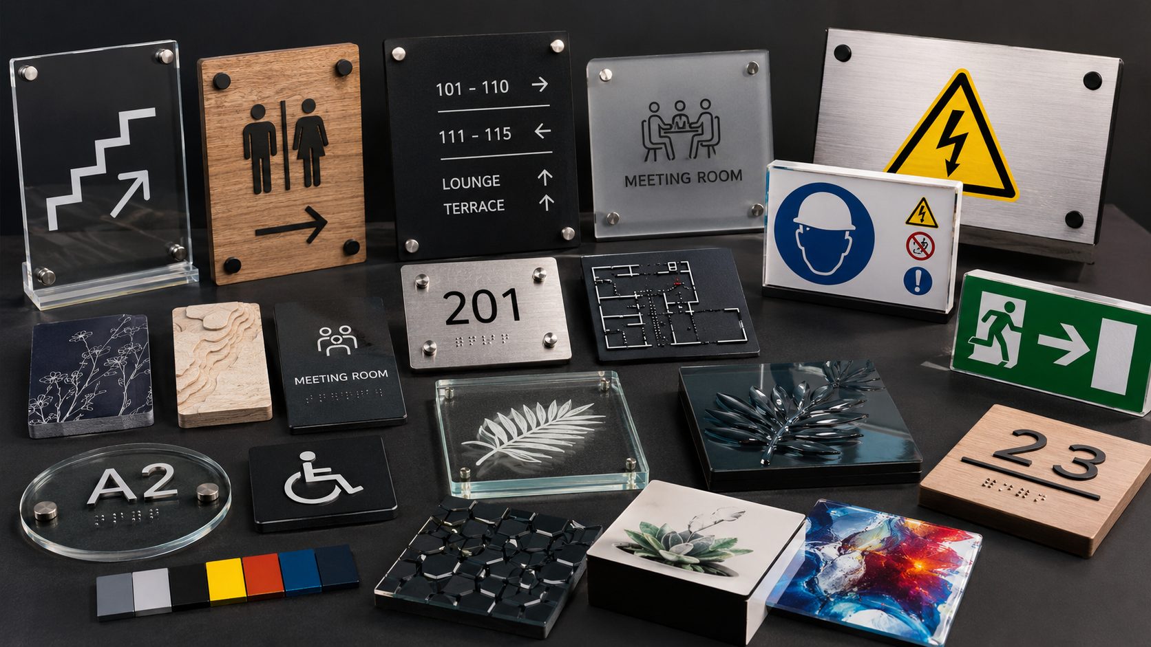 Plaques et objets personnalisés en UV LED